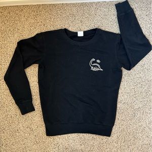 SHEIN Black Dinosaur Sweater